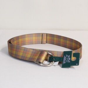 Wild Fable Womens' Brown Yellow Plaid Belt